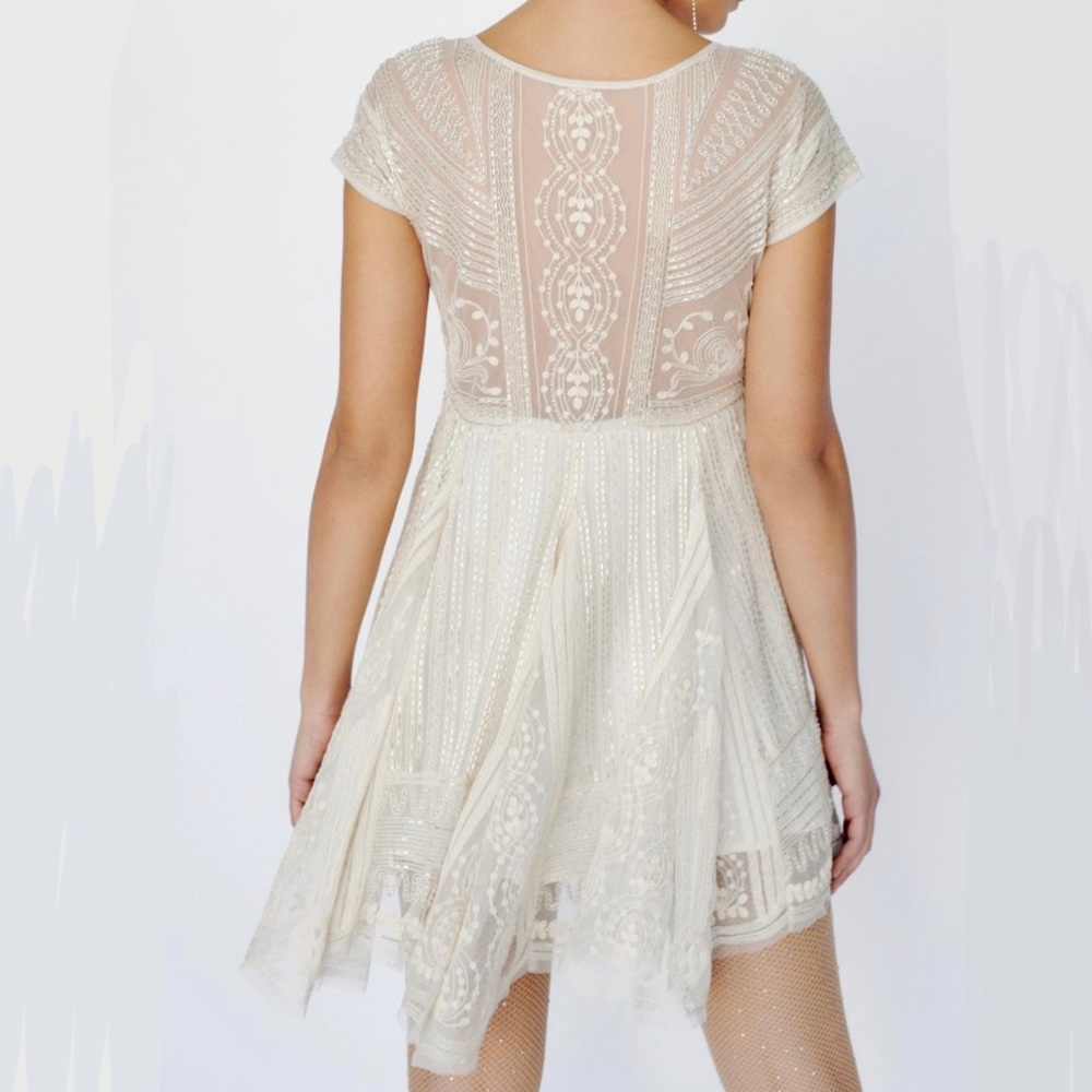 Free people Victoria Embellished Mini Dress NWOT